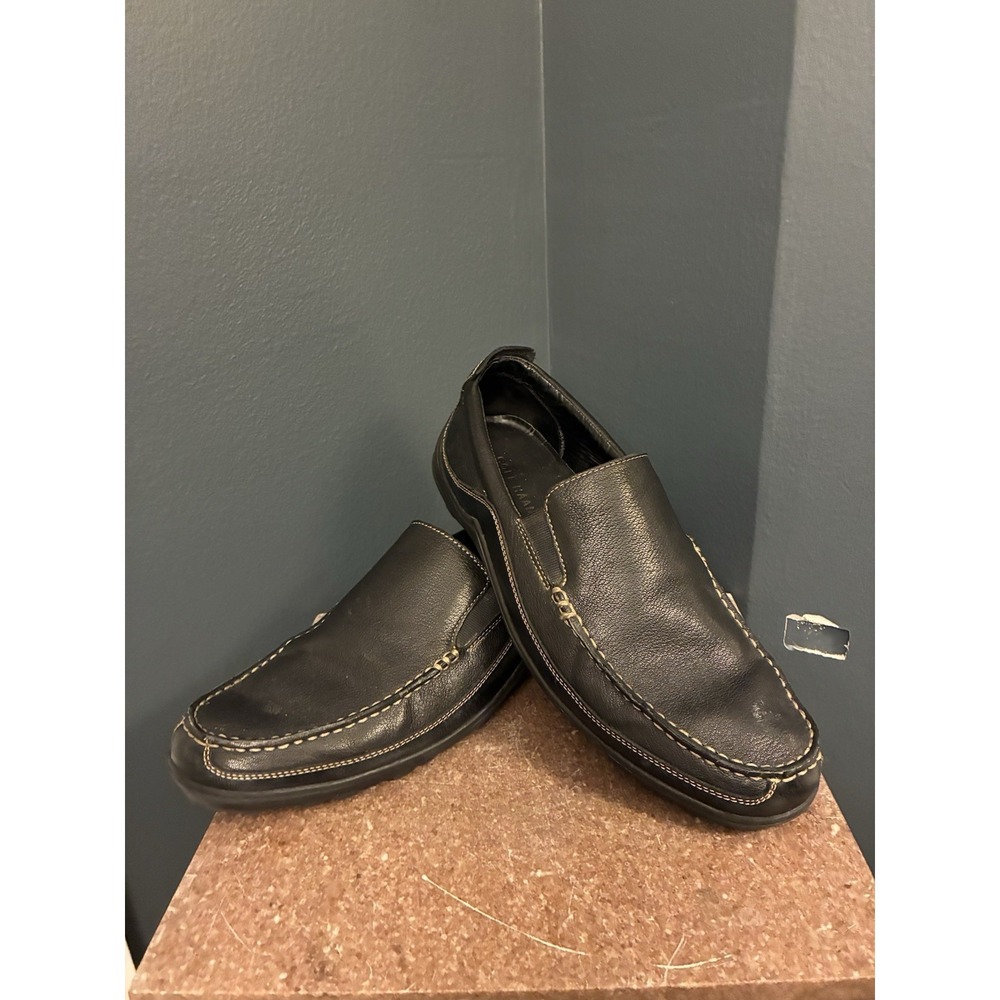Cole Haan Tucker Venetian Men's Black Leather Slip On Driving Loafers Size 11